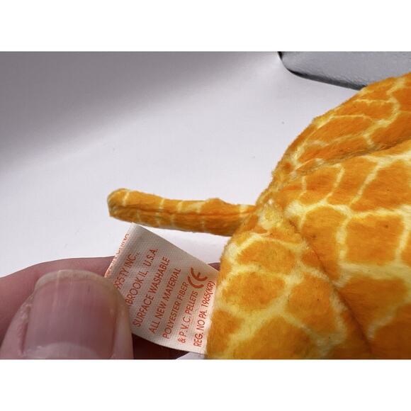 TY Beanie Baby Babies Stuffed Animal Plush Twigs Giraffe 1995 - Picture 6 of 10